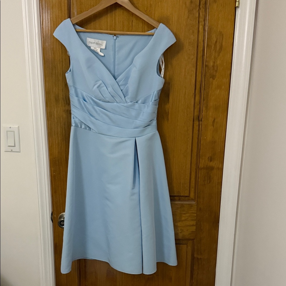 David’s Bridal Elegant Blue Dress